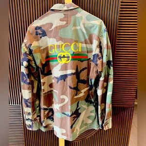 Painted Gucci army jacket